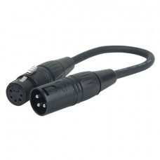 DAP Audio DMX Adapteris XLR 3 pin Male uz XLR 5 pin Female DAP Audio DMX Adapteris XLR 3 pin Male uz XLR 5 pin Female